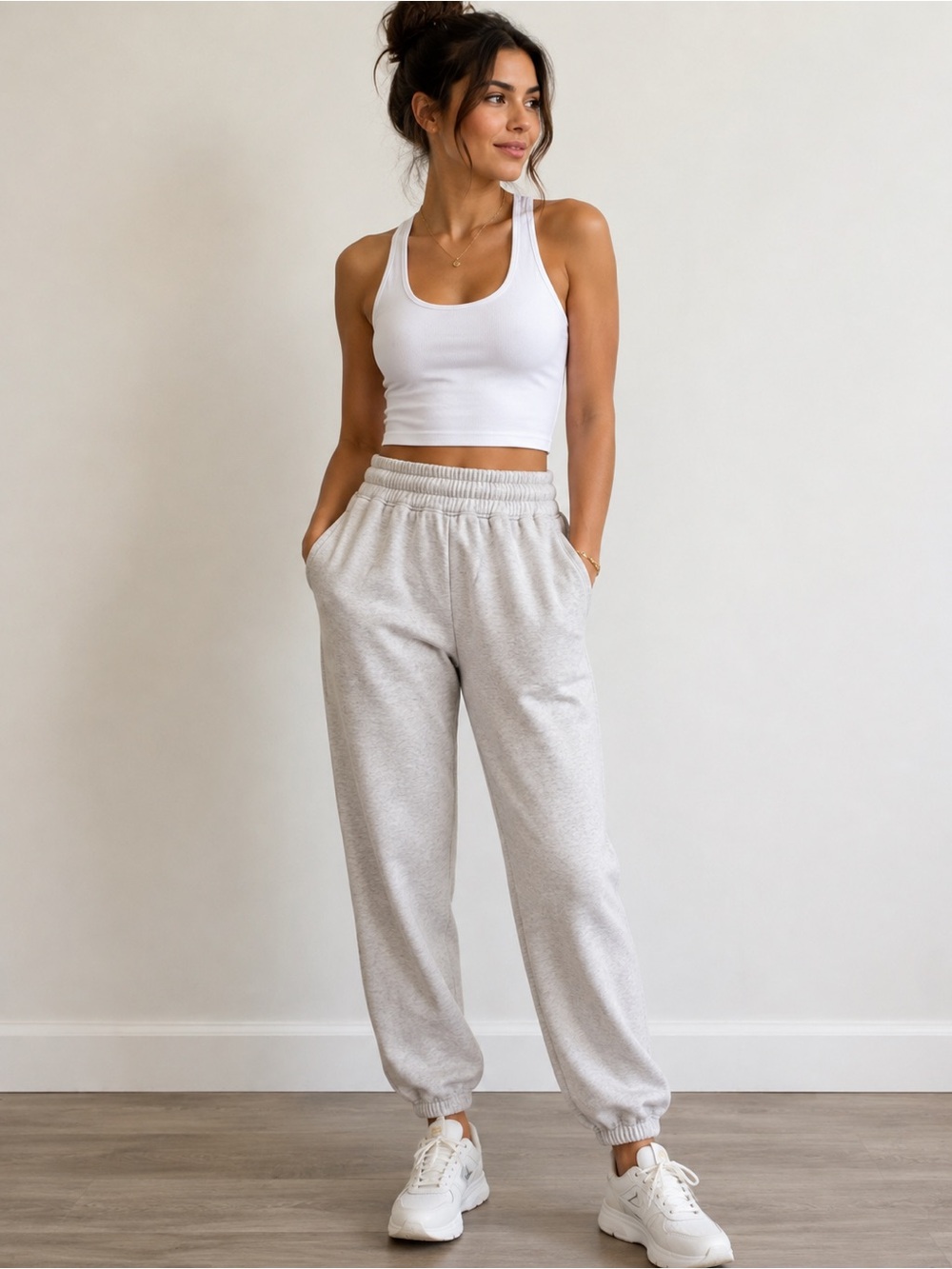 Hollister Relaxed Fit Joggers, Gray Size Medium